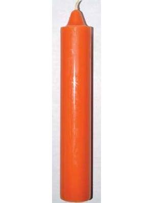 9" Orange pillar candle