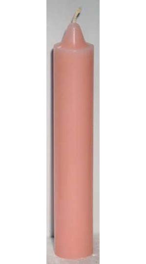 Pink Pillar Candle 9"