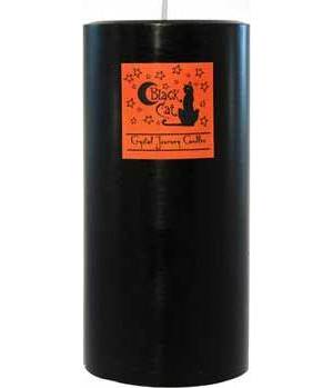 Black Cat Pillar Candle Black Cat Pillar Candle