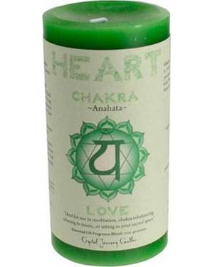 Heart Chakra Pillar Candle