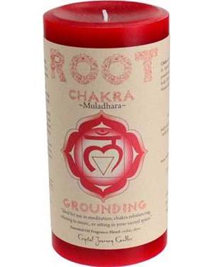 Root Chakra Pillar Candle Root Chakra Pillar Candle