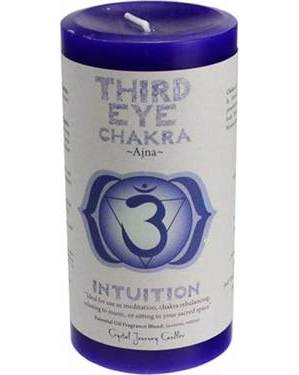 Thrid Eye Chakra Pillar Candle