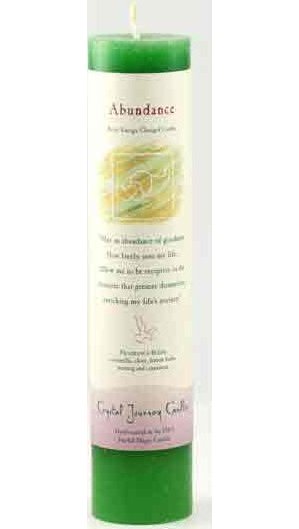 Abundance Reiki Pillar Candle