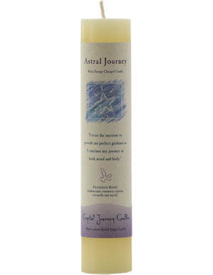 Astral Journeys Reiki Pillar Candle