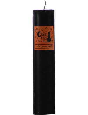 Black Cat Pillar Candle Black Cat Pillar Candle