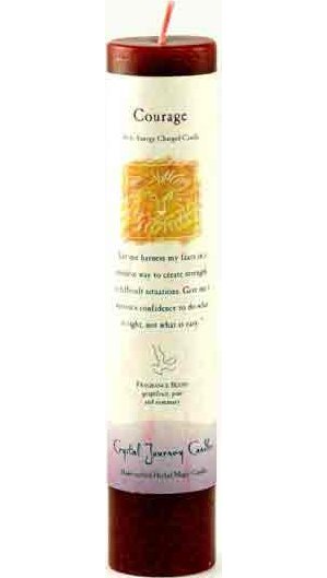 Courage Reiki Pillar Candle