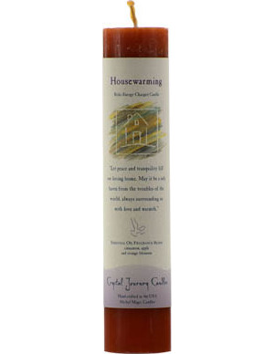 Housewarming Reiki Pillar Candle