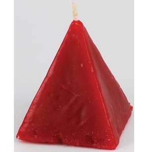 Red Cinnamon Pyramid Candle