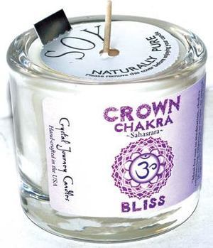 Crown chakra soy votive candle