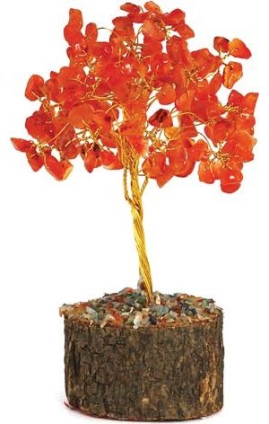 Carnelian Gemstone Tree