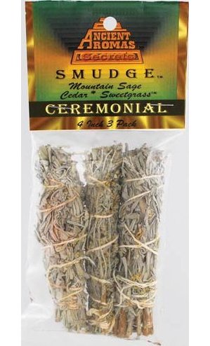 Ceremonial Smudge Stick 3-Pk 4"