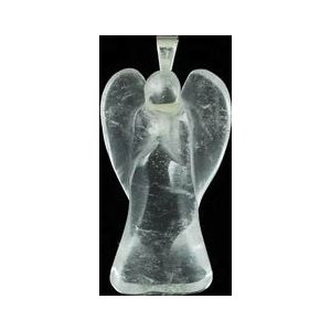 Clear Quartz Angel Pendant