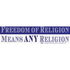 Freedom Of Religion Means
