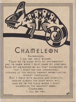 Chameleon Prayer Poster