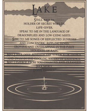 Lake Prayer Poster