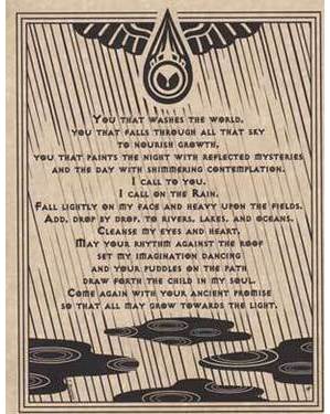Rain Prayer Poster Rain Prayer Poster