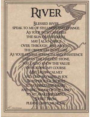 River Prayer Poster