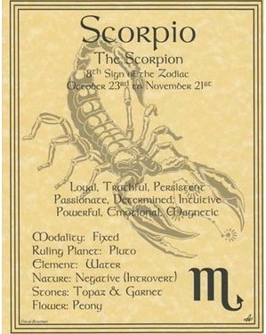 Scorpio Poster Scorpio Poster