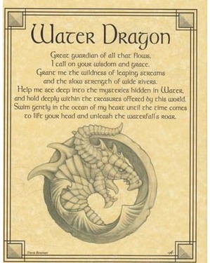 Water Dragon Poster