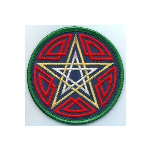 Celtic Pentagram Patch 3"