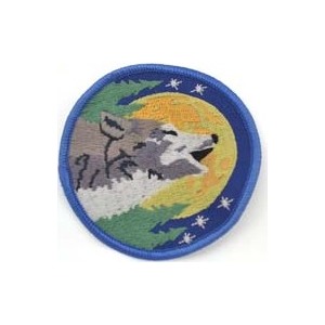 Wolf Sew-On Patch 3" Wolf Sew-On Patch 3"