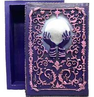 3 3/4"x 5 1/2" Crystal Ball tarot box