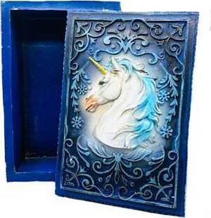 3 3/4"x 5 1/2" Unicorn tarot box