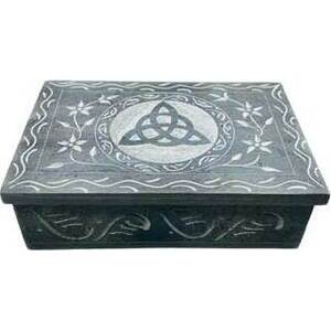 4" x 6" Triquetra soapstone box