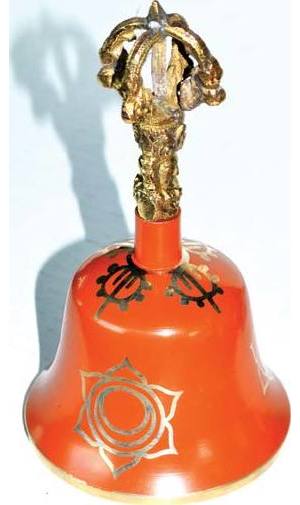 5 1/2" Orange Tibetan Bell (note C) 5 1/2" Orange Tibetan Bell (note C)