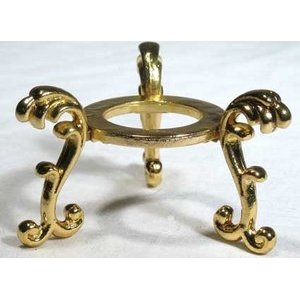 Gold Flower Crystal Ball Stand