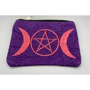 (set of 2) 4" x 6" Triple Moon coin purse