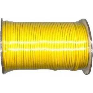 Yellow Waxed Cotton cord 2mm 100 yds