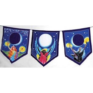 Triple Moon Goddess Prayer Flags