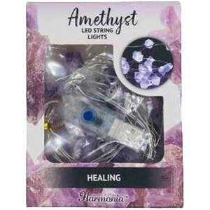 6.5 ft LED light string Healing (amethyst)