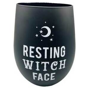 4 5/8" Resting Witch Face Glass