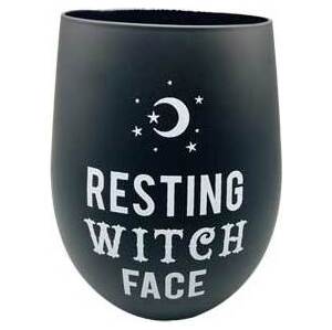 4 5/8" Resting Witch Face Glass 4 5/8" Resting Witch Face Glass
