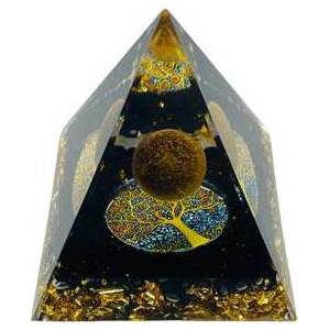 2 1/2" Tree of Life with Moon orgonite pyramid