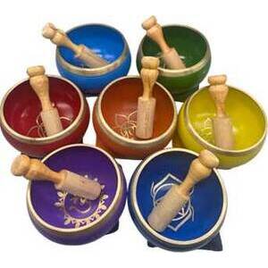 (set of 7) 3 3/4" Singing Bowl 7 Chakra (set of 7) 3 3/4" Singing Bowl 7 Chakra
