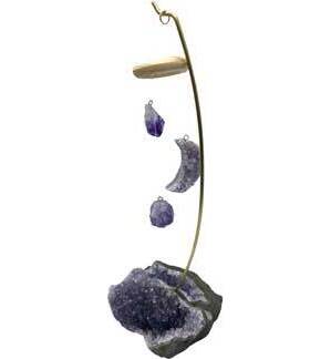 9" Amethyst table chime