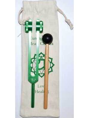 8 1/2" Heart (green) tuning fork