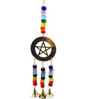 14" Pentagram brass windchime