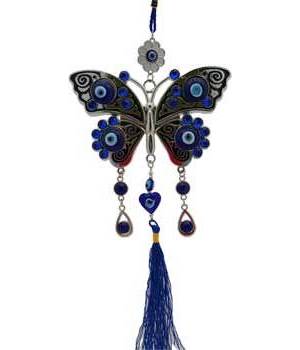 Butterfly Evil Eye Wall Hanging Butterfly Evil Eye Wall Hanging