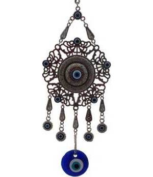 Flower Evil Eye Wall Hanging