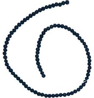 4mm Lava beads