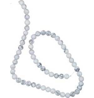 6mm Howlite beads