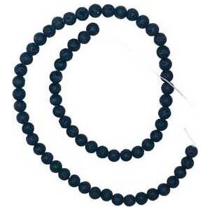 6mm Lava beads