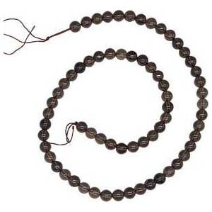 6mm Smoky Quartz beads