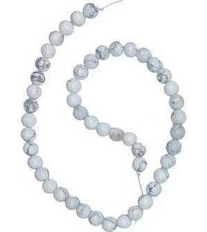 8mm Howlite beads