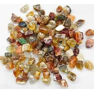 1 lb Agate, Red tumbled chips 8-12mm 1 lb Agate, Red tumbled chips 8-12mm