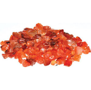 1 lb Carnelian tumbled chips 3-5mm